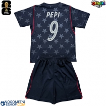 Otroški Nogometni dresi Združene države Ricardo Pepi #9 Gostujoči SP 2026 Kratek Rokav (+ Kratke hlače)